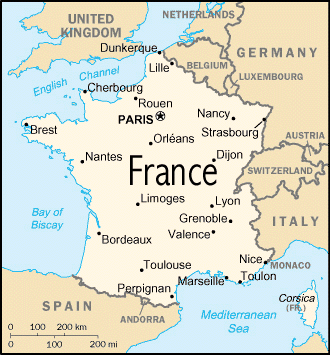 Map of France